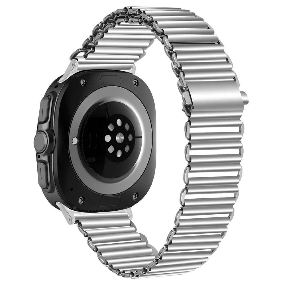For Samsung Galaxy Watch Ultra2 47mm / Watch Ultra (2025) 47mm / Watch Ultra 47mm Replacement Strap Stainless Steel Smart Watch Band, Silver - 1
