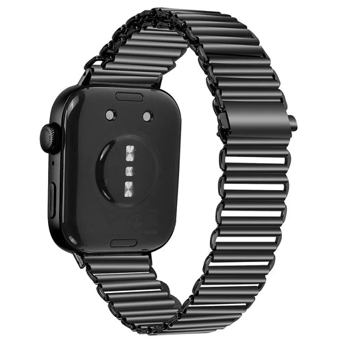For Huawei Watch Fit 3 Replacement Strap Stainless Steel Smart Watch Band - Black - 1