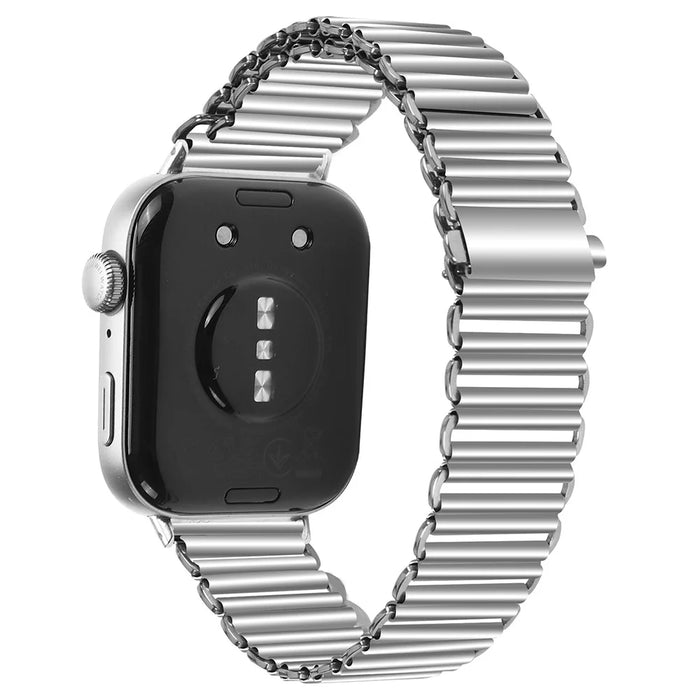 For Huawei Watch Fit 3 Replacement Strap Stainless Steel Smart Watch Band - Silver - 1