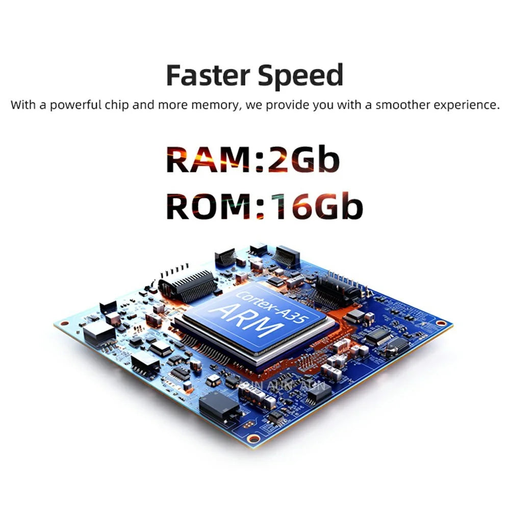 AUN U001 1080P 4K Projector Android 11 2+16GB Projector 3D LED Home Theater Support Zoom - US Plug - 6