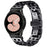 For Samsung Galaxy Watch7 44mm / 40mm Stainless Steel Band with Connector 5-Bead Smart Watch Strap, Black - 2