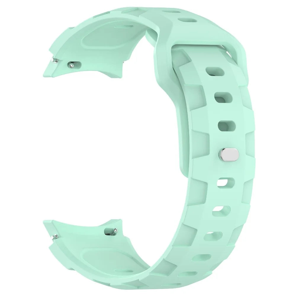 KALEBOL Silicone Band for Samsung Galaxy Watch7 44mm / 40mm Adjustable Watch Strap - Teal - 3