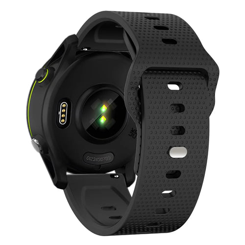 KALEBOL 20mm Strap for Huawei Watch GT 3 42mm / GT 3 Pro 43mm Dots Silicone Watch Band - Black - 1