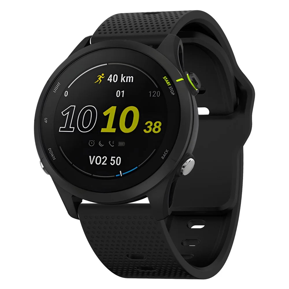 KALEBOL 20mm Strap for Huawei Watch GT 3 42mm / GT 3 Pro 43mm Dots Silicone Watch Band - Black - 4