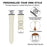 For Garmin Instinct 2S Watch Band Genuine Cow Leather Flower Decor Adjustable Strap - White - 2
