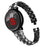 Zinc Alloy Rhinestone Decor Thread 20mm Smart Watch Strap Replacement for Polar Pacer Pro / Huami Amazfit Bip Lite - Black - 2
