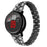 Zinc Alloy Rhinestone Decor Thread 20mm Smart Watch Strap Replacement for Polar Pacer Pro / Huami Amazfit Bip Lite - Black - 4