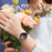 Zinc Alloy Rhinestone Decor Thread 20mm Smart Watch Strap Replacement for Polar Pacer Pro / Huami Amazfit Bip Lite - Black - 5
