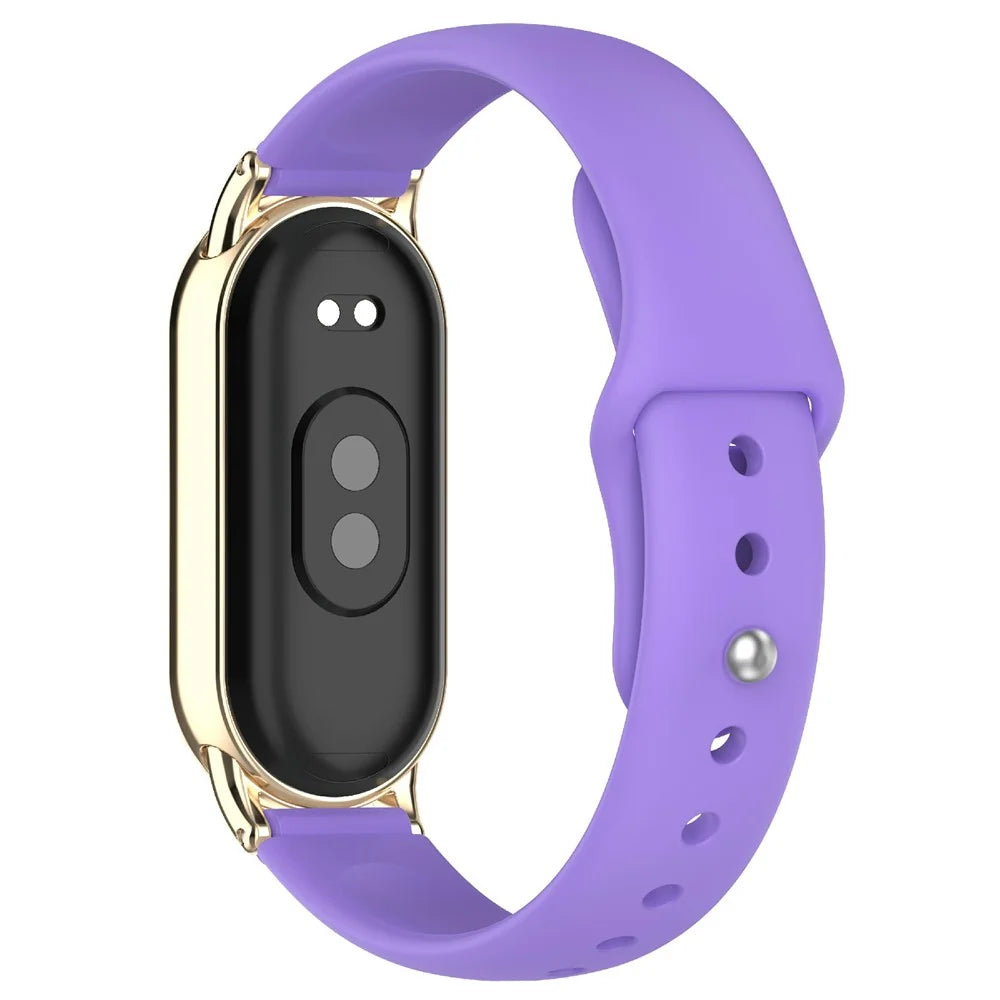 Replacment Band for 12mm Universal Smart Watch Reverse Buckle Silicone Watch Strap - Purple - 1