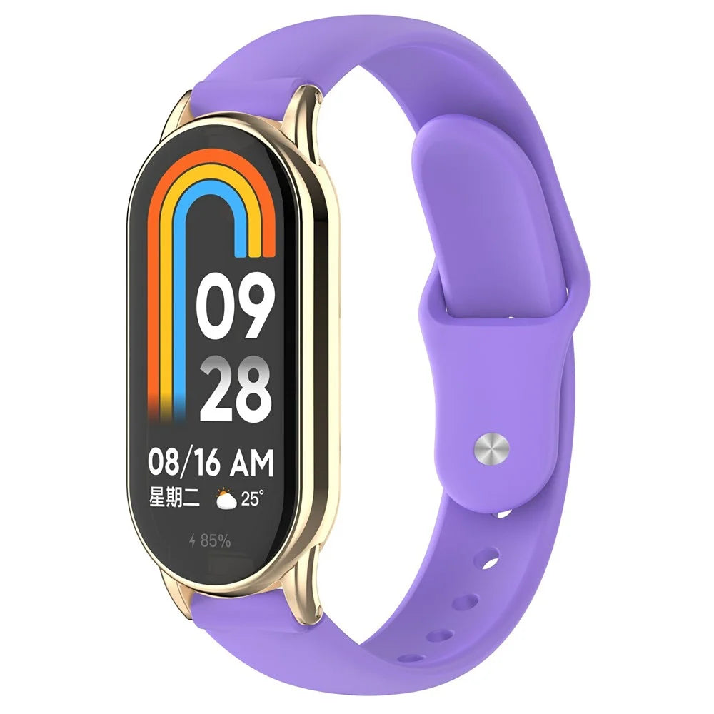 Replacment Band for 12mm Universal Smart Watch Reverse Buckle Silicone Watch Strap - Purple - 2