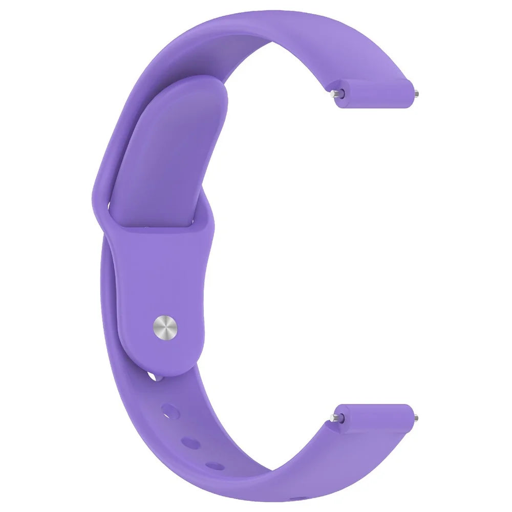 Replacment Band for 12mm Universal Smart Watch Reverse Buckle Silicone Watch Strap - Purple - 4