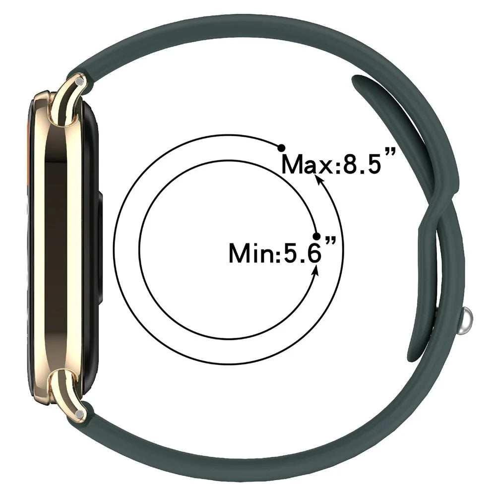 Replacment Band for 12mm Universal Smart Watch Reverse Buckle Silicone Watch Strap - Purple - 7