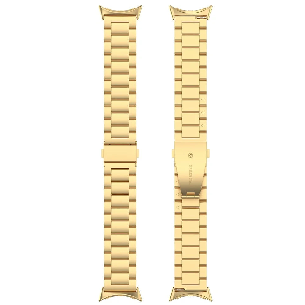 For Google Pixel Watch 4 41mm / Watch 3 41mm / Watch 2 / Watch Strap Replacement Stainless Steel Watch Band - Gold - 5