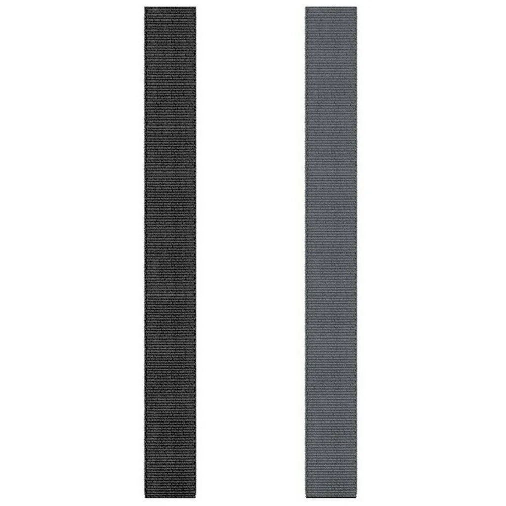 22mm Nylon Watch Band for Garmin Fenix 8 47mm / Fenix 7 / Quatix 7 Pro Magic Tape Wrist Band - Black - 3