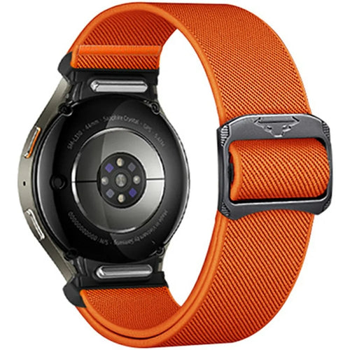 Nylon Strap for Samsung Galaxy Watch FE 40mm / Watch7 / Watch6 / Watch 5 / Watch4 Elastic Band - Orange - 1