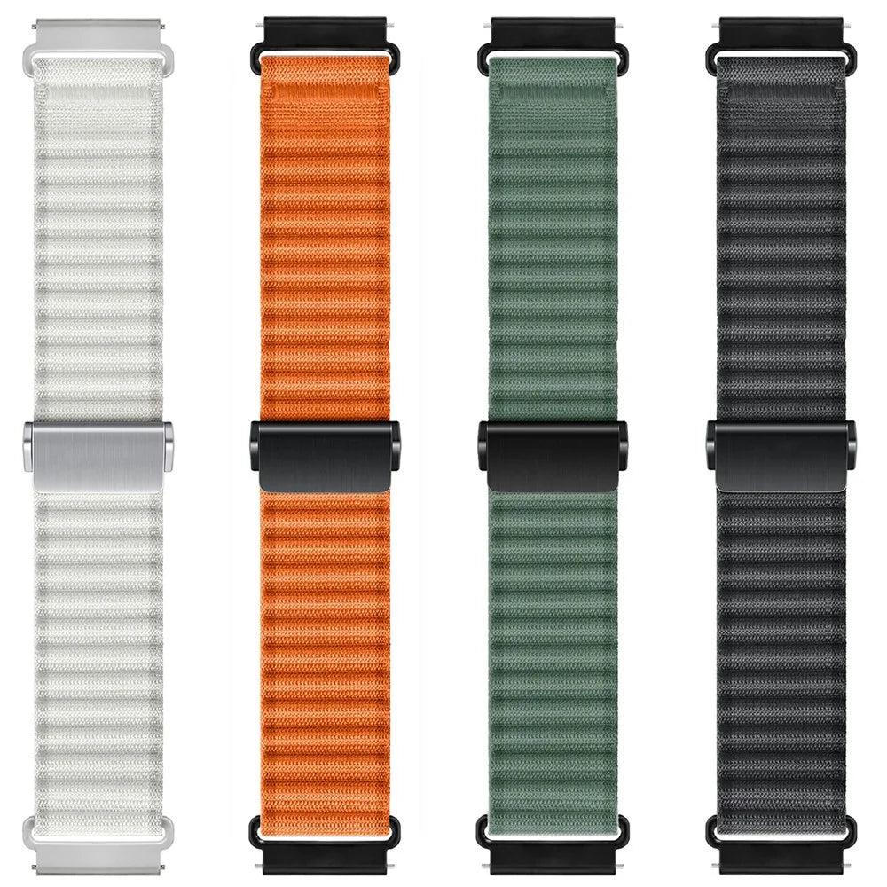 For Huawei Watch GT 3 42mm / GT 3 Pro 43mm Watch Strap 20mm Wave Design Nylon Wrist Band - Orange - 4
