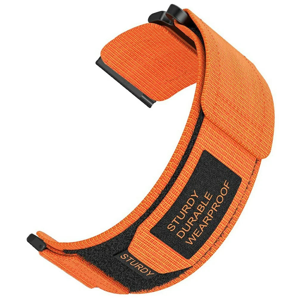 24mm Nylon Watch Band for Suunto 9 / 7 / Spartan Sport Wrist HR Baro  Loop Fastener Strap - Orange - 1