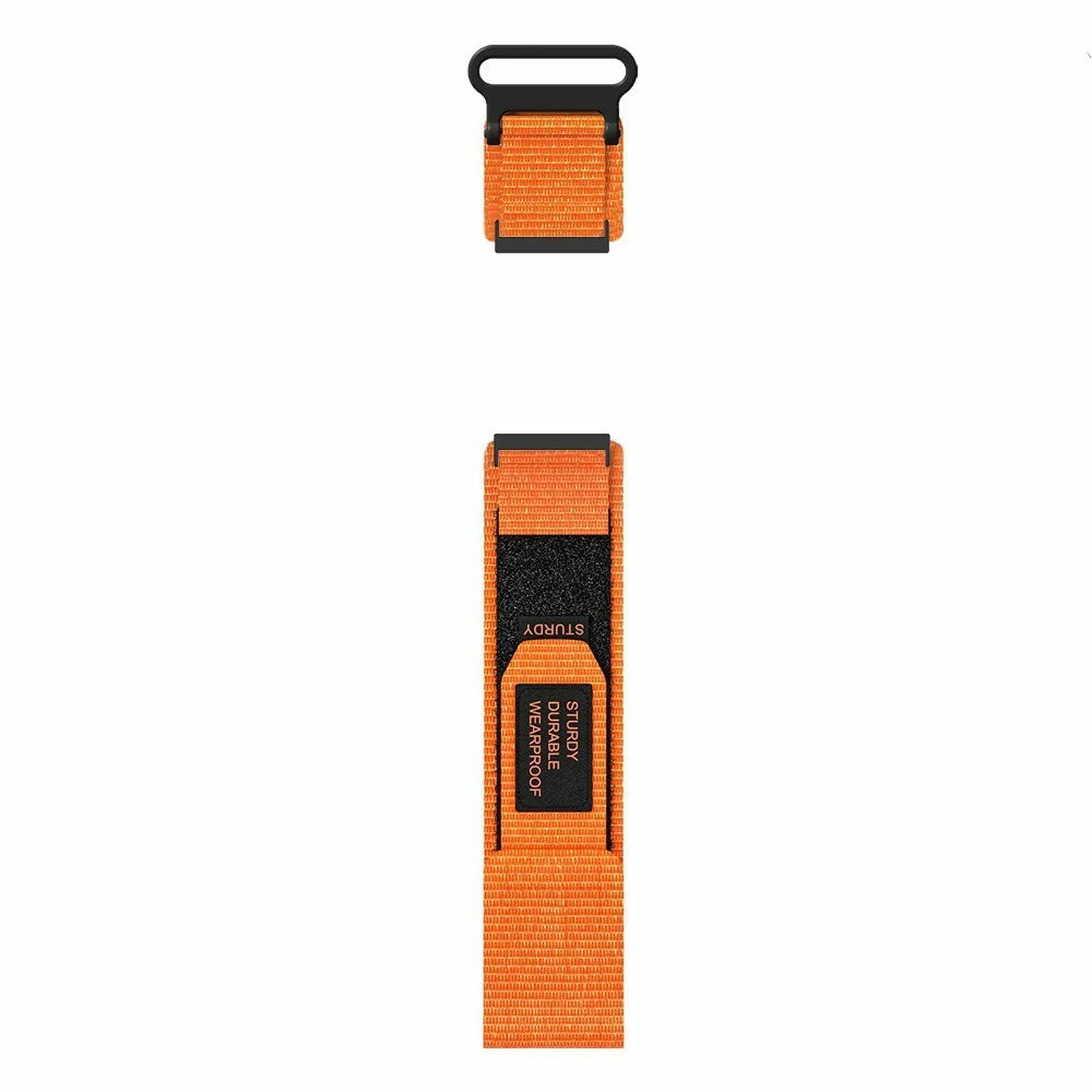 24mm Nylon Watch Band for Suunto 9 / 7 / Spartan Sport Wrist HR Baro  Loop Fastener Strap - Orange - 4