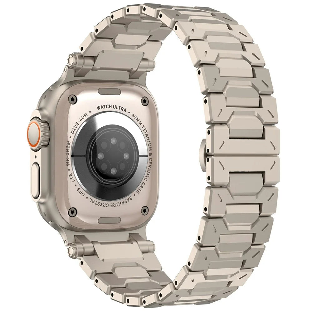 Strap for Apple Watch Ultra 3 2 1 49mm / Series 11 10 46mm / 9 8 7 45mm / SE3 SE2 SE 6 5 4 44mm / 3 2 1 42mm Watch Band with Tool - Titanium - 1