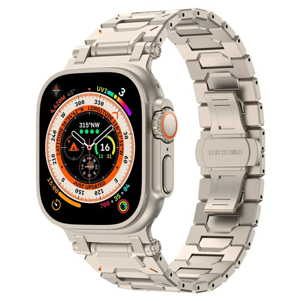 Strap for Apple Watch Ultra 3 2 1 49mm / Series 11 10 46mm / 9 8 7 45mm / SE3 SE2 SE 6 5 4 44mm / 3 2 1 42mm Watch Band with Tool - Titanium - 2