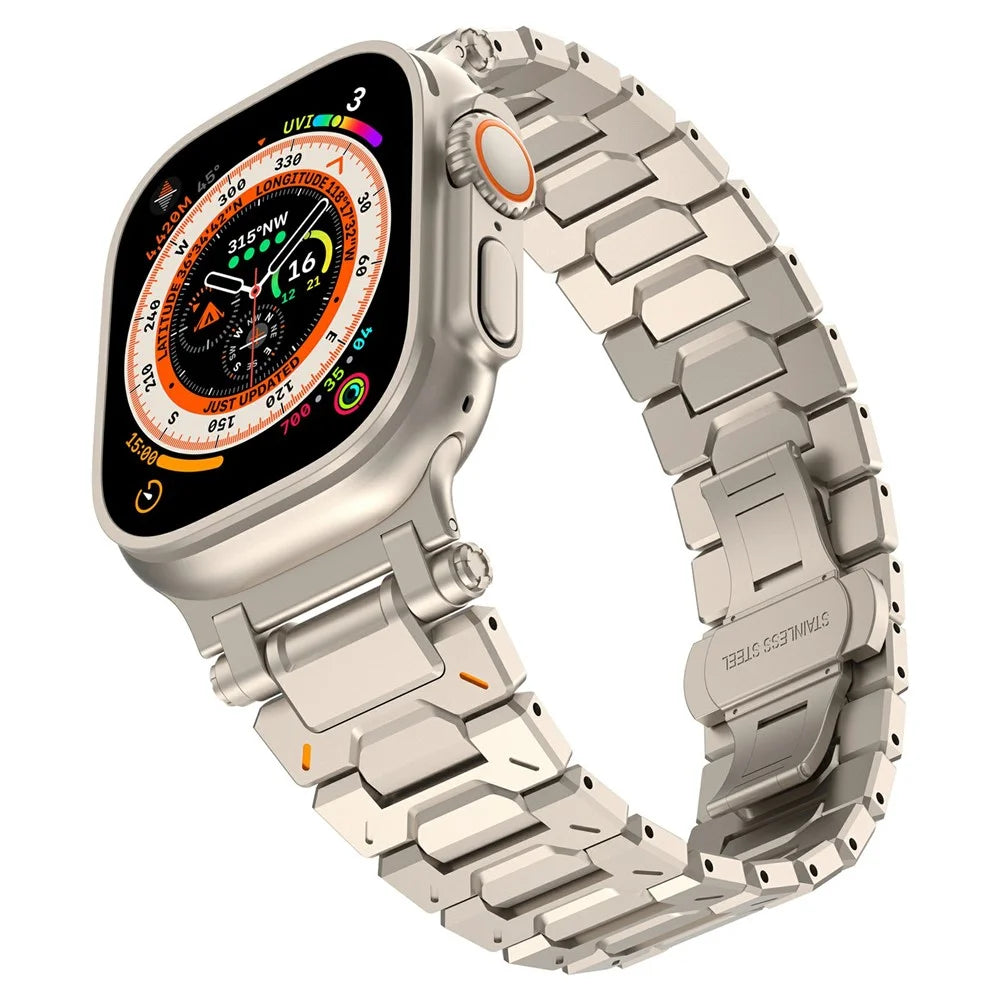 Strap for Apple Watch Ultra 3 2 1 49mm / Series 11 10 46mm / 9 8 7 45mm / SE3 SE2 SE 6 5 4 44mm / 3 2 1 42mm Watch Band with Tool - Titanium - 3