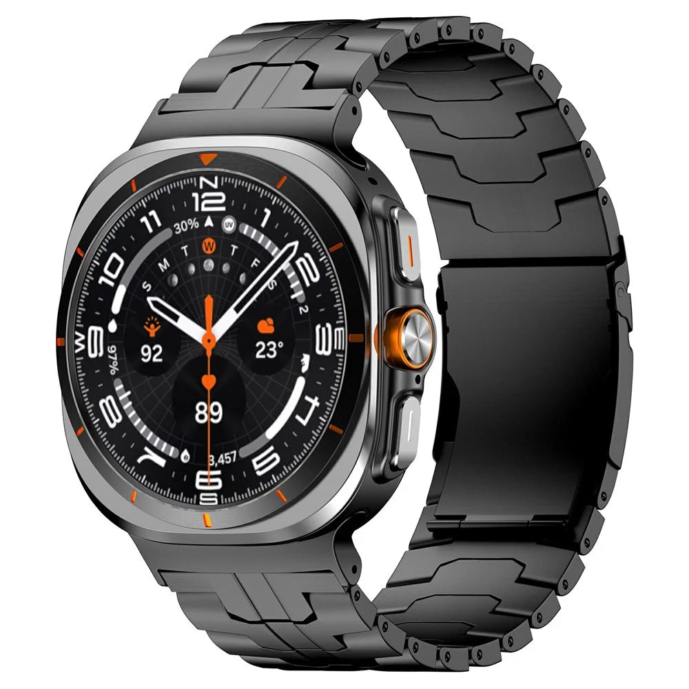 For Samsung Galaxy Watch Ultra2 47mm / Watch Ultra (2025) 47mm / Watch Ultra 47mm Watch Band Titanium Alloy Wrist Strap - Black - 2