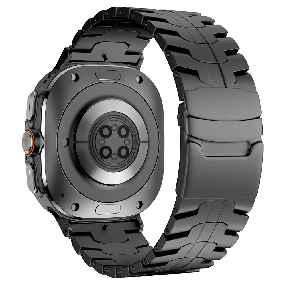For Samsung Galaxy Watch Ultra2 47mm / Watch Ultra (2025) 47mm / Watch Ultra 47mm Watch Band Titanium Alloy Wrist Strap with Tool - Black - 1