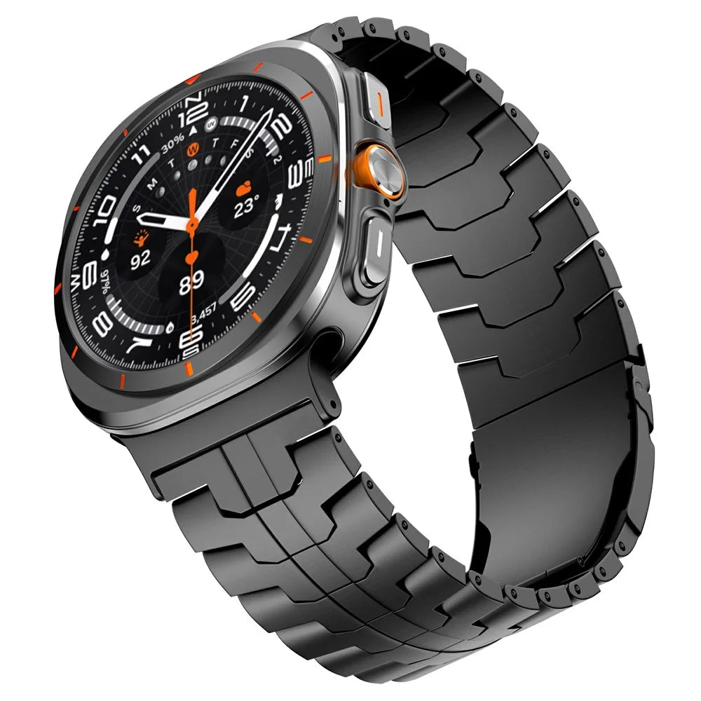 For Samsung Galaxy Watch Ultra2 47mm / Watch Ultra (2025) 47mm / Watch Ultra 47mm Watch Band Titanium Alloy Wrist Strap with Tool - Black - 3