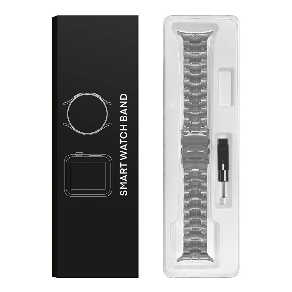 For Samsung Galaxy Watch Ultra2 47mm / Watch Ultra (2025) 47mm / Watch Ultra 47mm Watch Band Titanium Alloy Wrist Strap with Tool - Black - 5