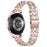 For Samsung Galaxy Watch7 44mm / 40mm Watch Band Rhinestone Decor Smart Watch Strap - Rose Pink - 1