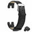 For Garmin Lily Watch Band Bamboo Texture PU Leather Adjustable Strap - Black - 1
