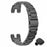 For Garmin Lily Watch Band Three Bead Solid Stainless Steel Replacement Strap - Black - 1