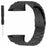 For Polar Vantage Watch Band Three Bead Solid Stainless Steel Replacement Strap - Black - 3