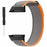For Polar Vantage Watch Strap Nylon Loop Adjustable Wrist Band - Orange+Grey - 3
