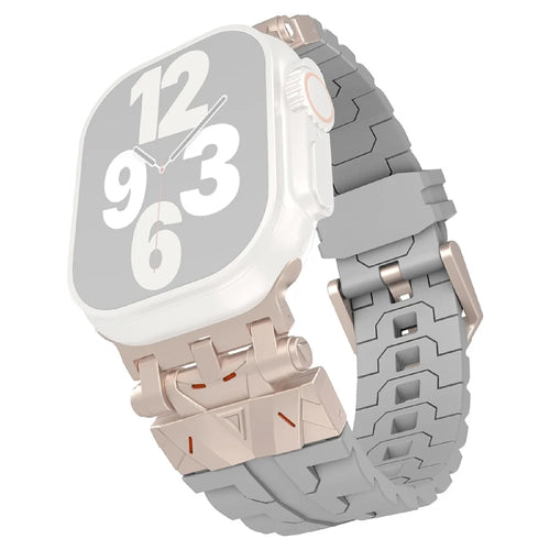 Silicone Strap for Apple Watch Ultra 3 2 1 49mm / Series 11 10 46mm / 9 8 7 45mm / SE3 SE2 SE 6 5 4 44mm / 3 2 1 42mm - Grey - 1