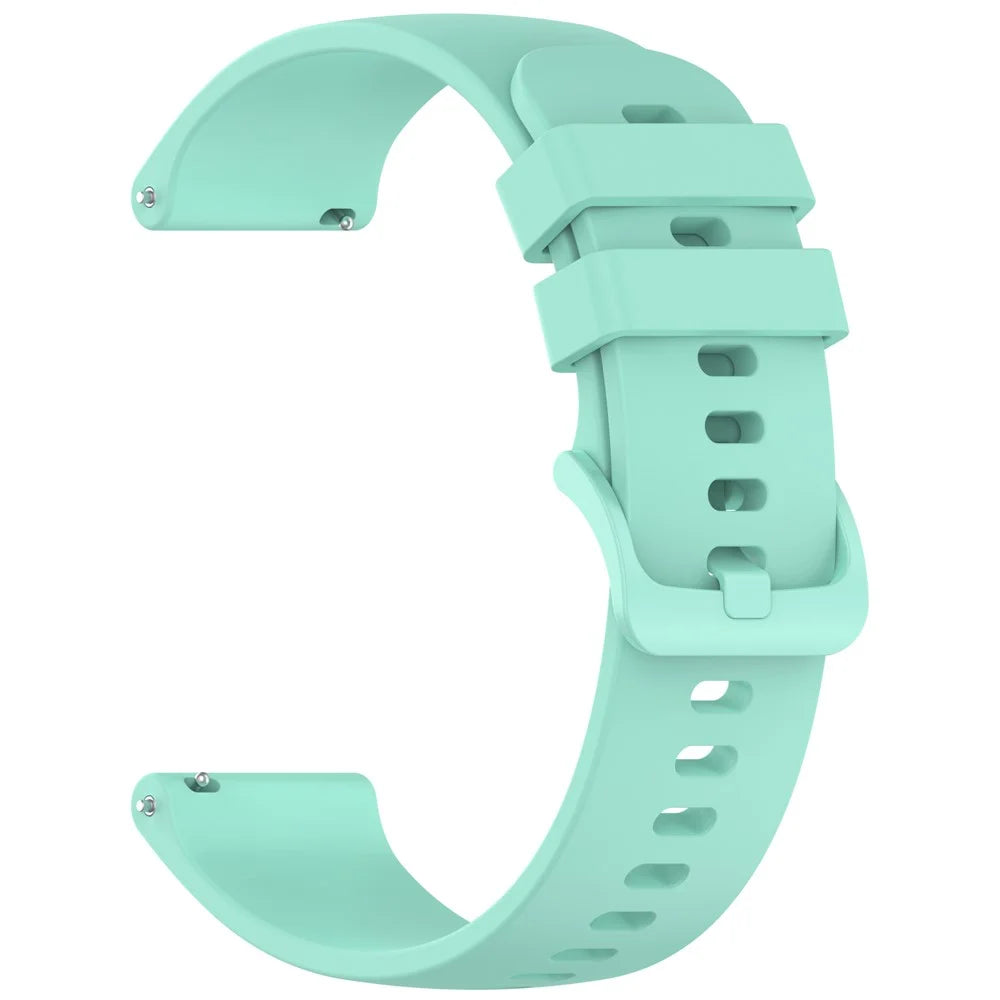 For Garmin Approach S50 / vivoactive 5 Silicone Watch Band 20mm Quick Release Replacement Strap - Teal - 1