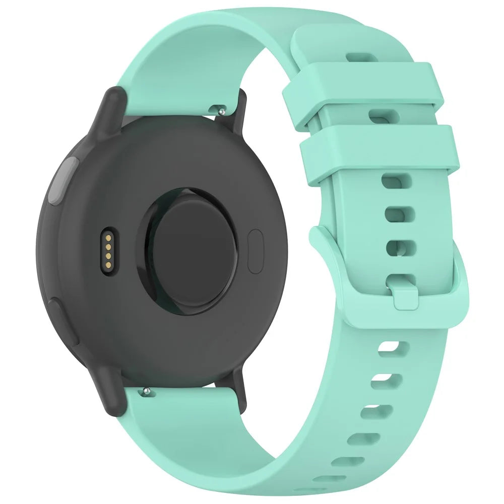 For Garmin Approach S50 / vivoactive 5 Silicone Watch Band 20mm Quick Release Replacement Strap - Teal - 2