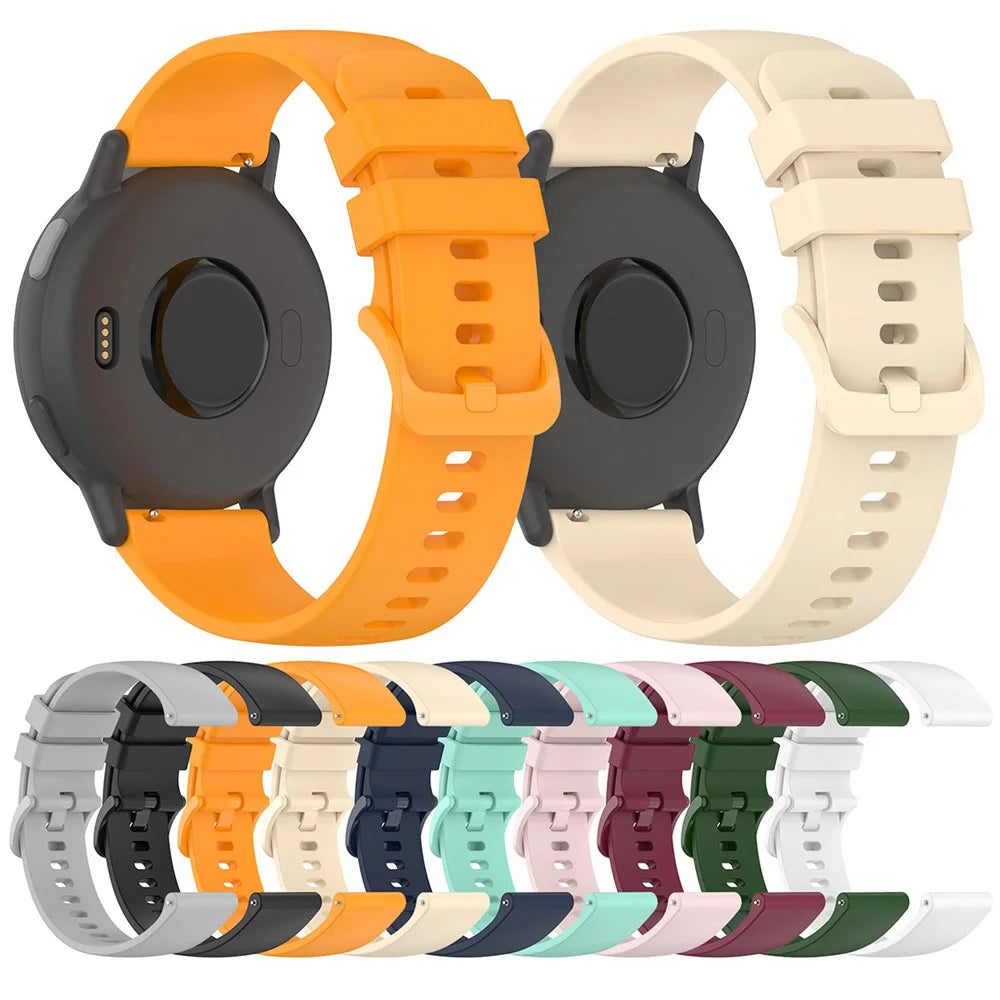 For Garmin Approach S50 / vivoactive 5 Silicone Watch Band 20mm Quick Release Replacement Strap - Teal - 5