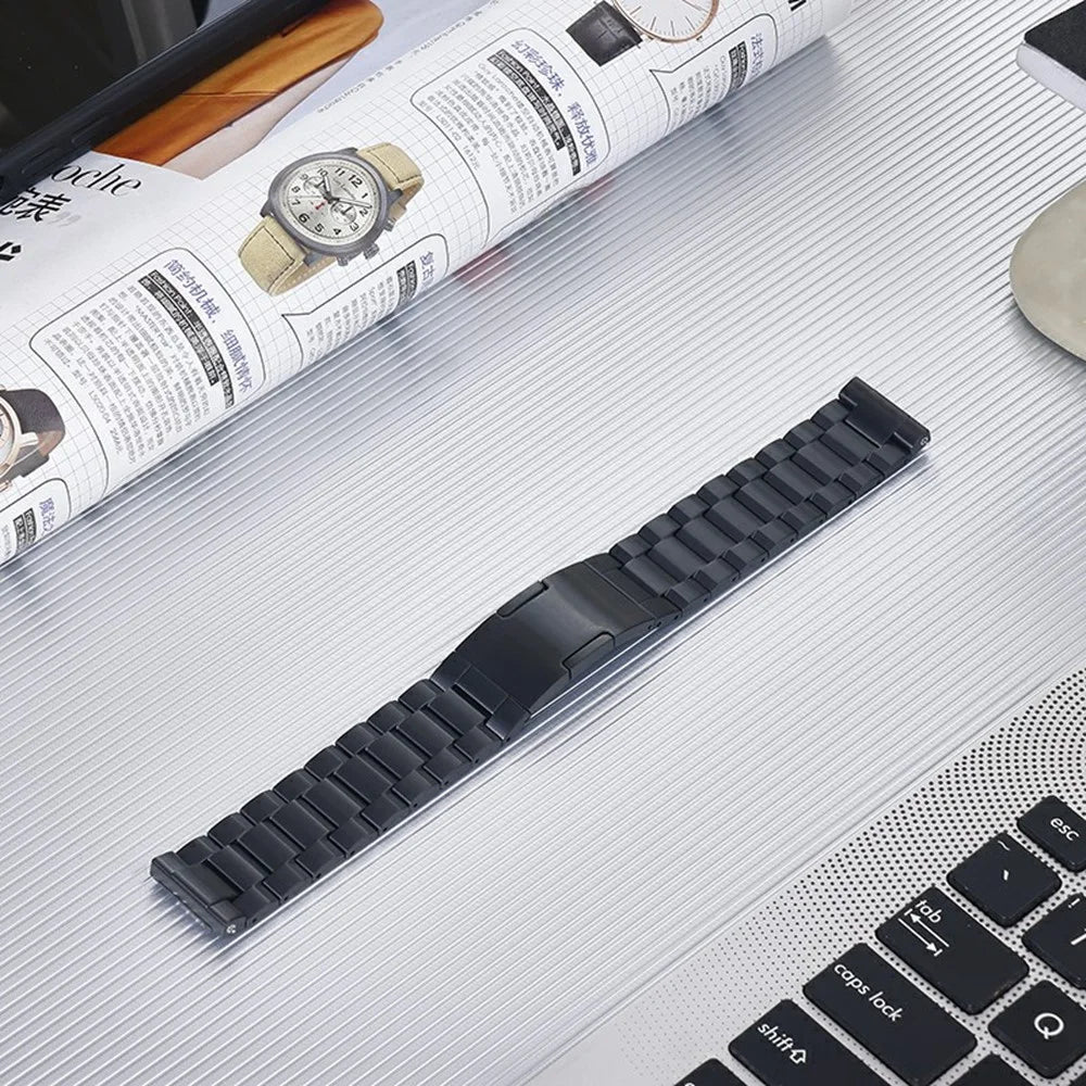 Titanium Alloy Strap for Huawei Watch GT 4 / GT 3 / GT 2 46mm Universal 22mm Watch Band - Black - 1