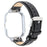 For Xiaomi Redmi Watch 4 Genuine Cow Leather Replacement Strap with Silver Metal Watch Case - Bamboo Joint Black - 2