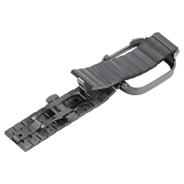 For Xiaomi Redmi Watch 3 Lite Stainless Steel Replacement Strap with Metal Watch Case - Black - 3