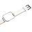For Xiaomi Redmi Watch 3 Lite Top Layer Cowhide Leather Replacement Strap with Metal Watch Case - White - 4