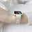 For Xiaomi Redmi Watch 3 Lite Top Layer Cowhide Leather Replacement Strap with Metal Watch Case - White - 5