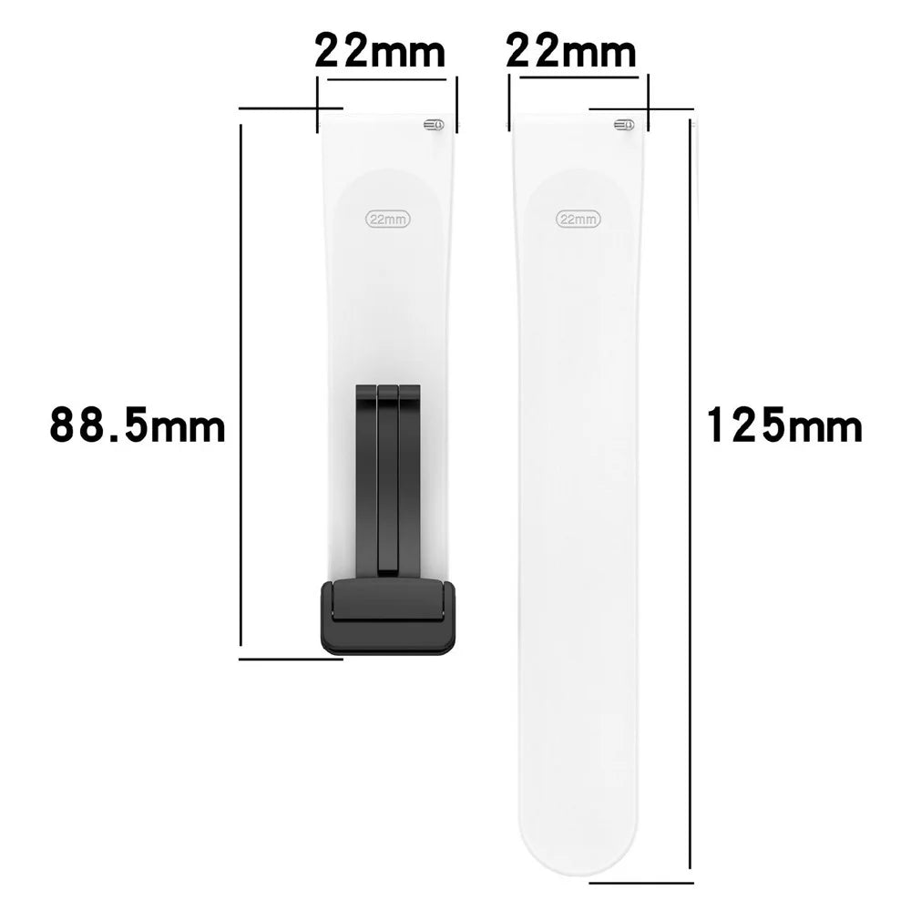 Watch Band for Xiaomi Redmi Watch 5 Active / Watch 5 Lite / Huawei Watch GT 5 46mm Universal 22mm Silicone Strap - Black - 5
