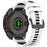 26mm Strap for Garmin Fenix 8 51mm / Enduro 3 / Instinct 2X Universal Silicone Watch Band - White+Black - 3