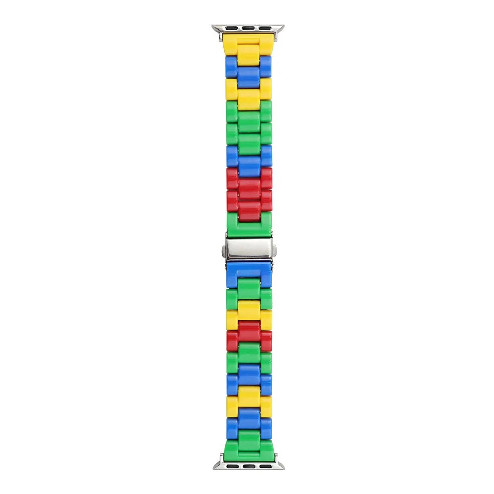 For Apple Watch Ultra 3 2 1 49mm / Series 11 10 46mm / 9 8 7 45mm / SE3 SE2 SE 6 5 4 44mm / 3 2 1 42mm Block PC Watch Band - 1