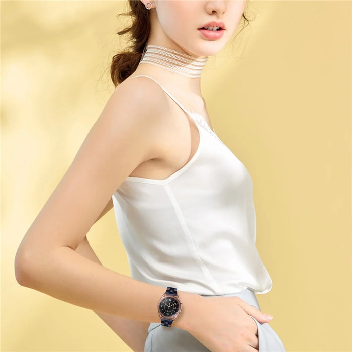 Colorful Resin Watch Band Light Weight Replacement for Samsung Galaxy Watch3 41mm - Black - 7