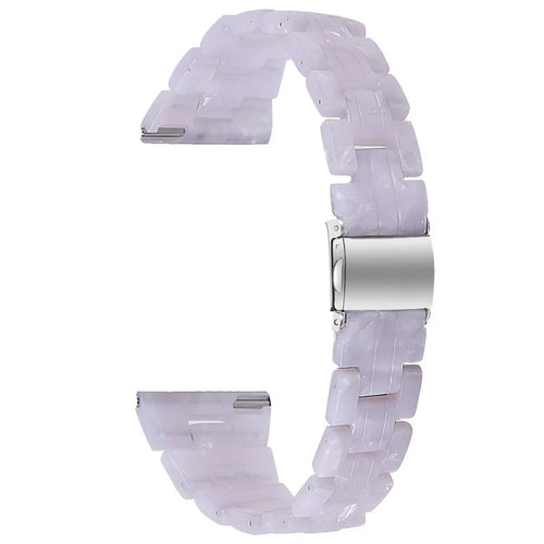 Colorful Resin Watch Band for Samsung Galaxy Watch3 45mm Replacement - White - 1