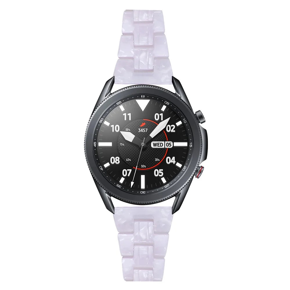 Colorful Resin Watch Band for Samsung Galaxy Watch3 45mm Replacement - White - 3