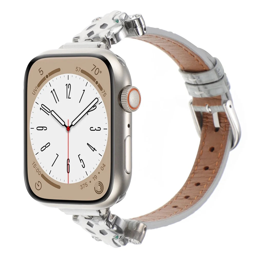 For Apple Watch Ultra 3 2 1 49mm / Series 11 10 46mm / 9 8 7 45mm / SE3 SE2 SE 6 5 4 44mm / 3 2 1 42mm Watchband - Silver / Grey - 3